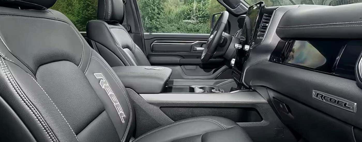 The interior of a 2025 Ram 1500 for sale near Concord.
