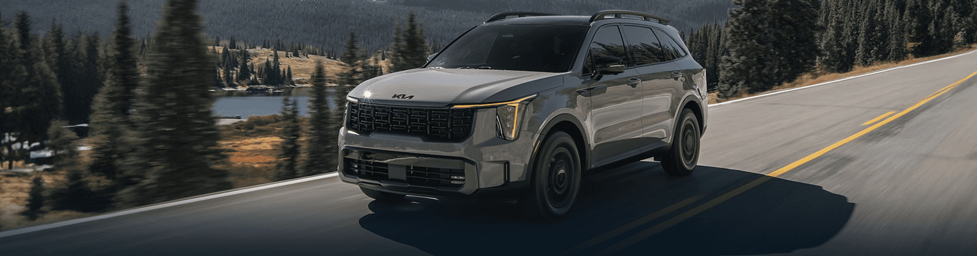Kia Vehicle on the Road