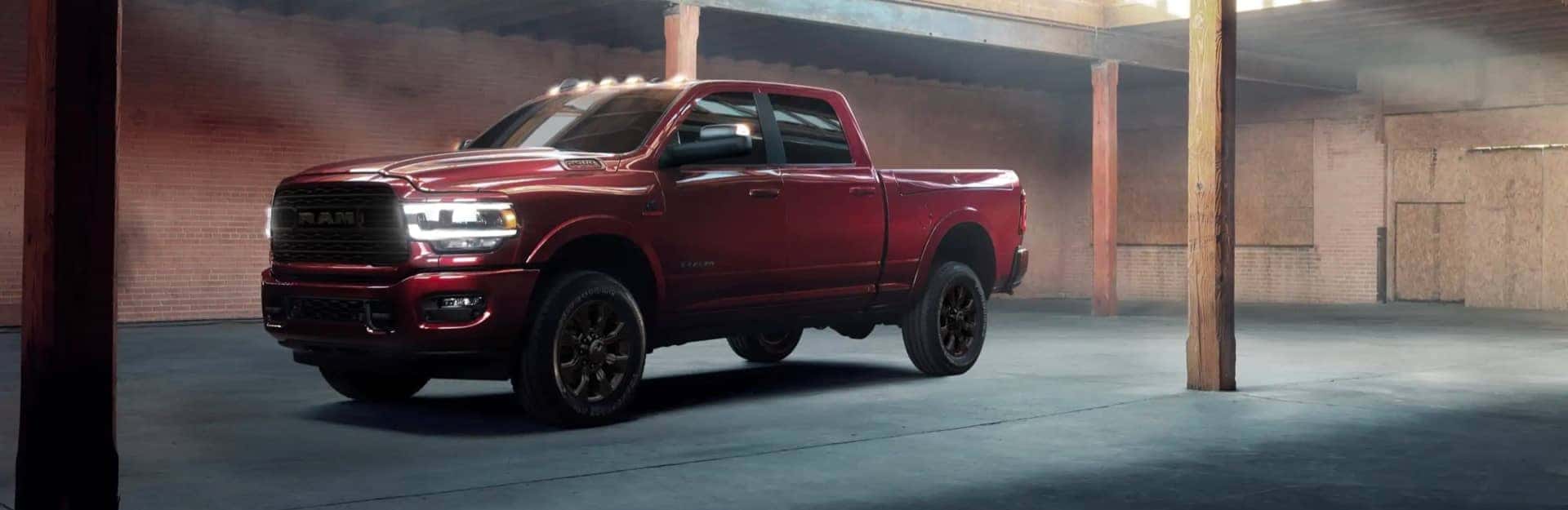 Red pickup truck SEO