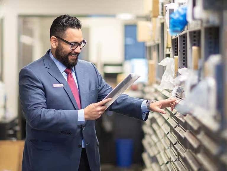 Sales Looking Through Parts
