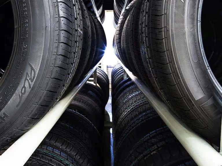 Rows of Tires