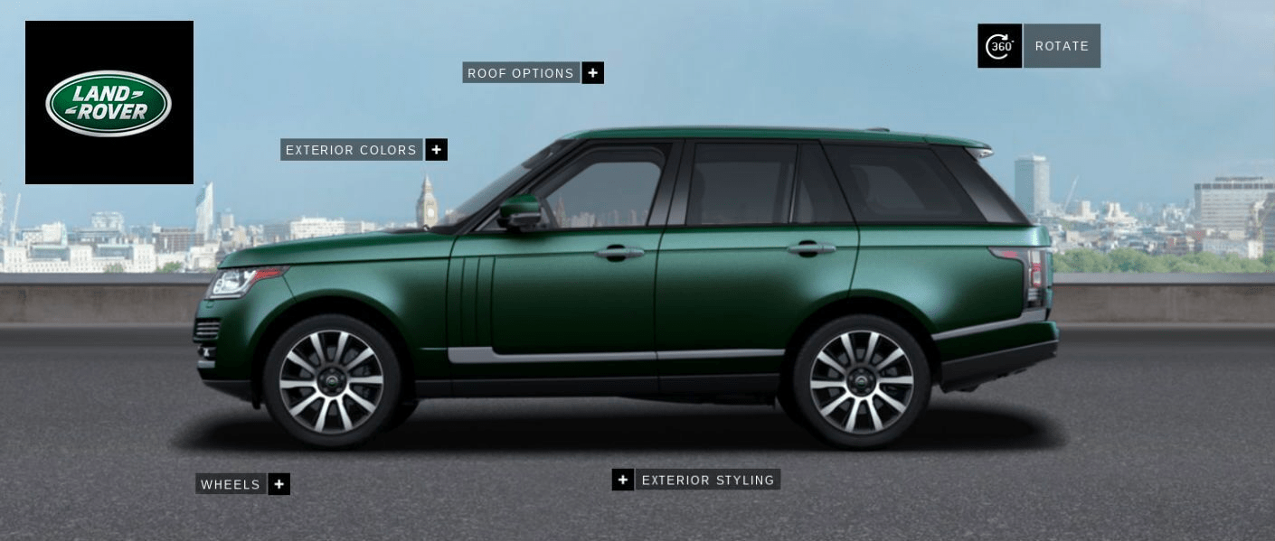 green range rover side view