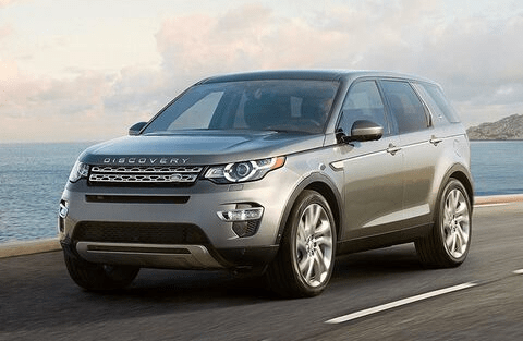 lr discovery sport driving on road