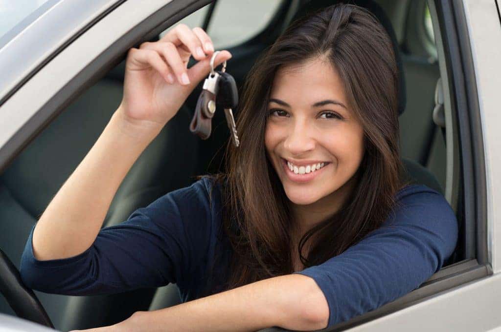 Land Rover owner shows keys to car