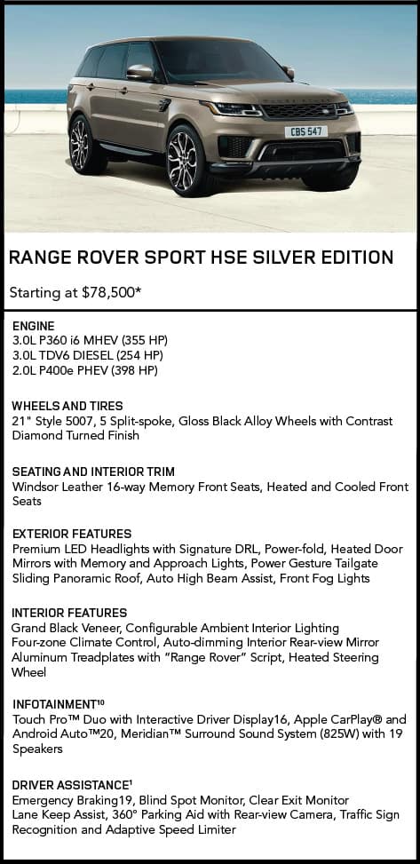 Range Rover Sport HSE Silver Edition
