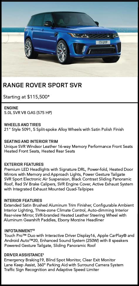 Range Rover Sport HSR