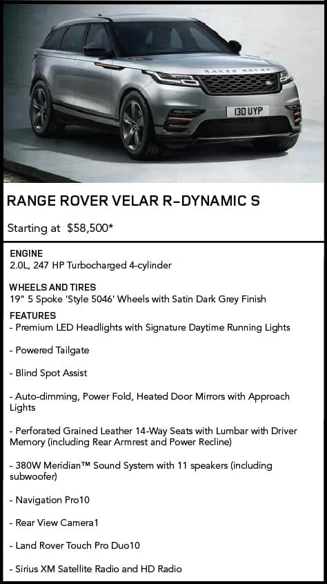 Range Rover Velar R-Dynamic S