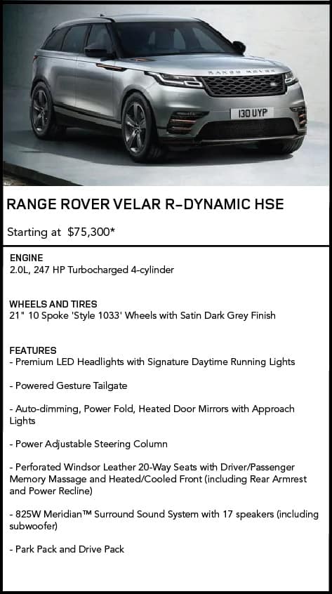 Range Rover Velar R-Dynamic HSE