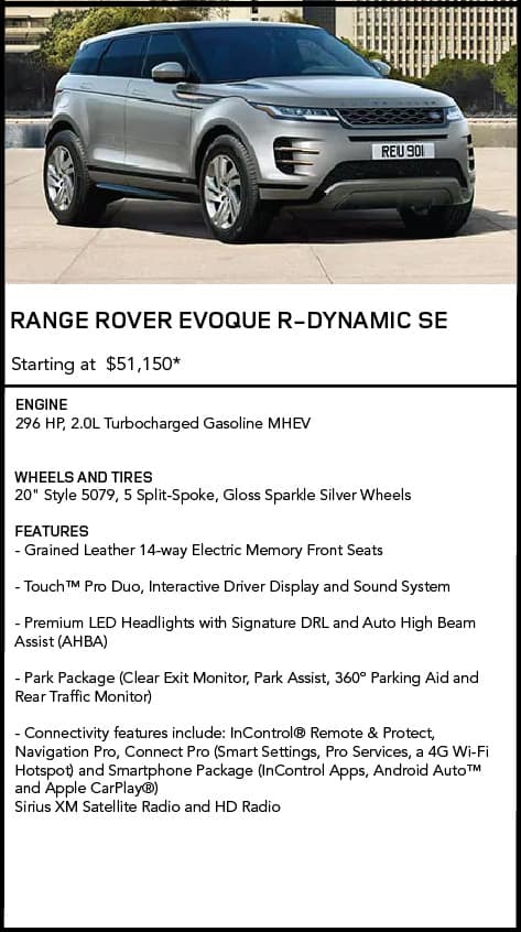 Range Rover Evoque R-Dynamic SE