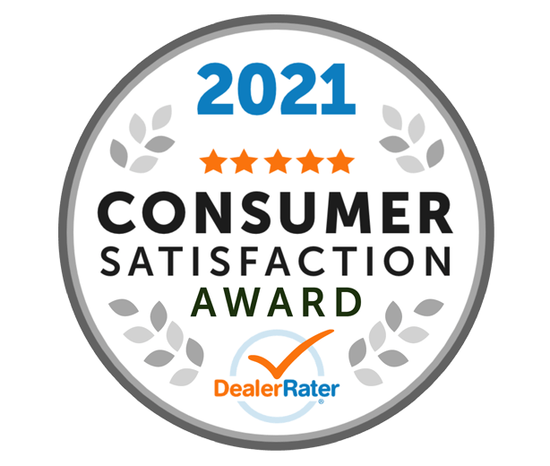 2021 Consumer Satisfaction Award Dealerrater