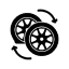 Free tire rotations icon