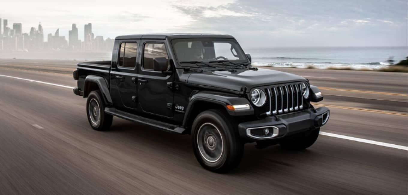 Jeep Gladiator on a highway