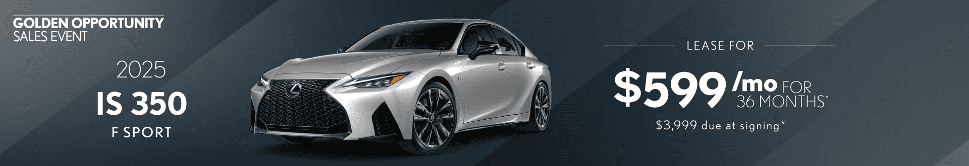 Lexus 2025 IS 350 F Sport Offer