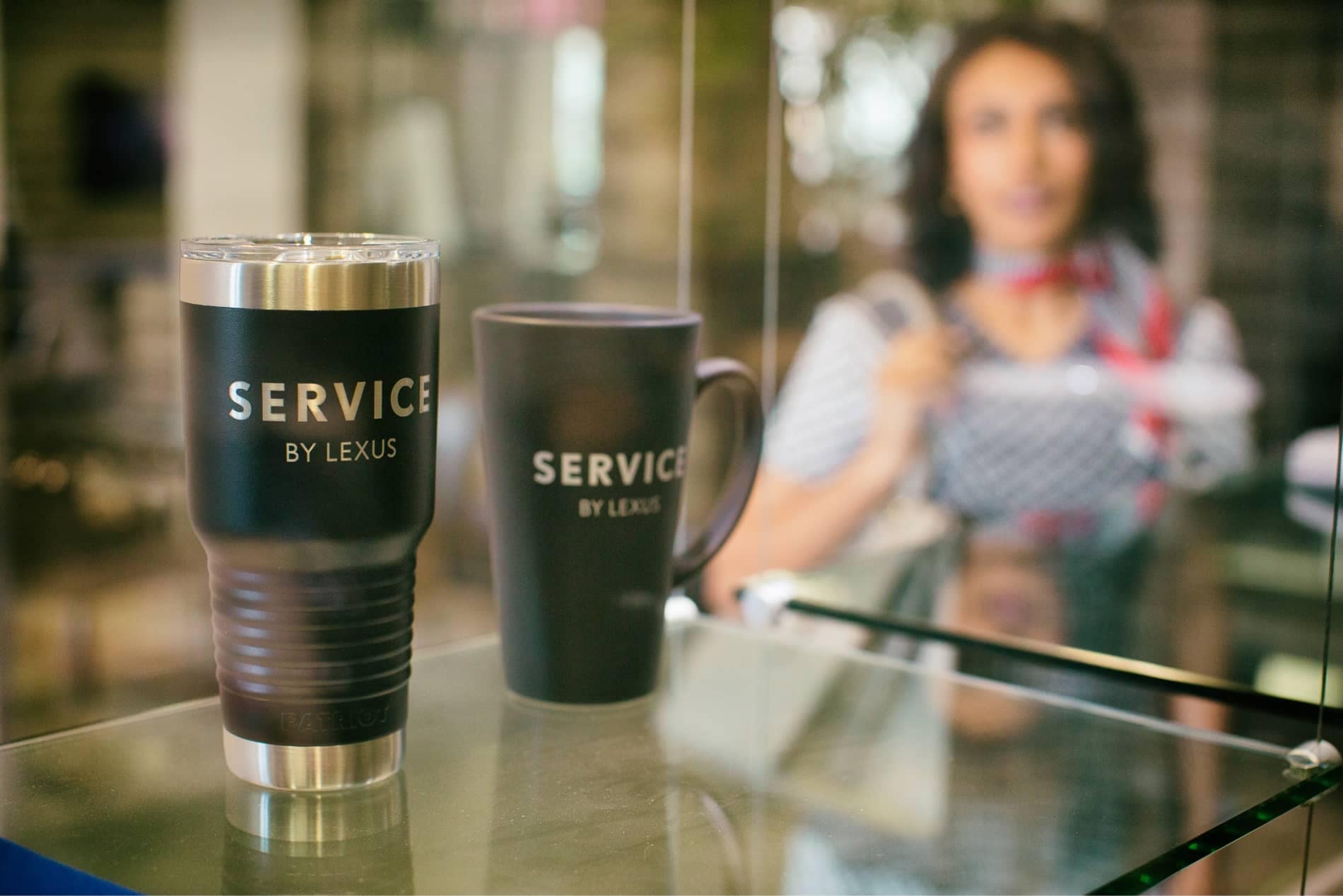 Service by Lexus coffee mug and thermos