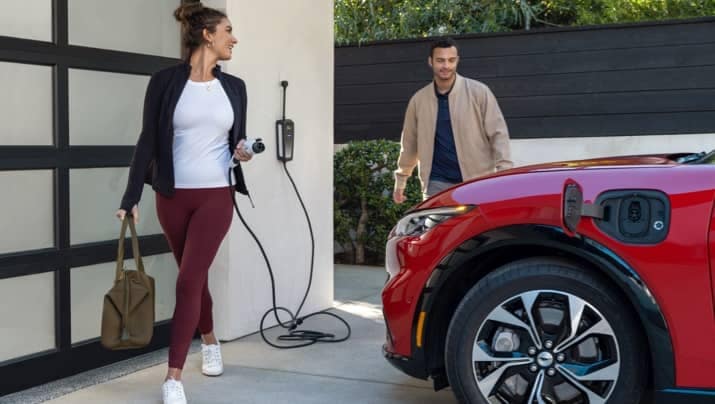electric vehicle at home