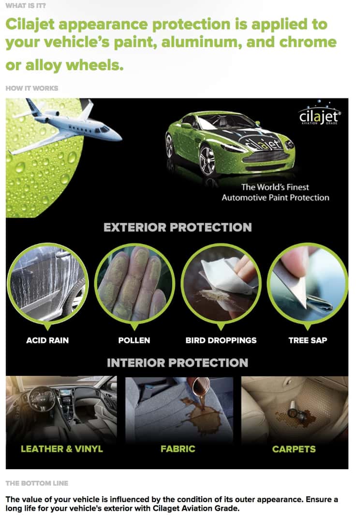 Cilajet Appearance Protection