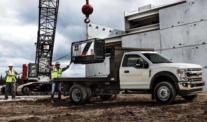 Ford Chassis Cab on construction site