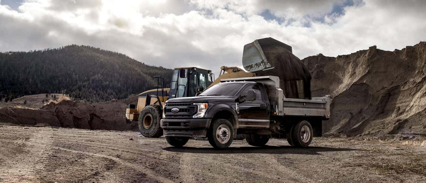 Ford dump truck at quarry
