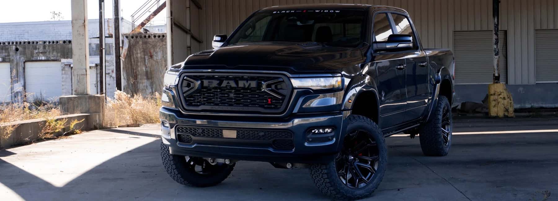 ram-1500-black-widow-in-garage