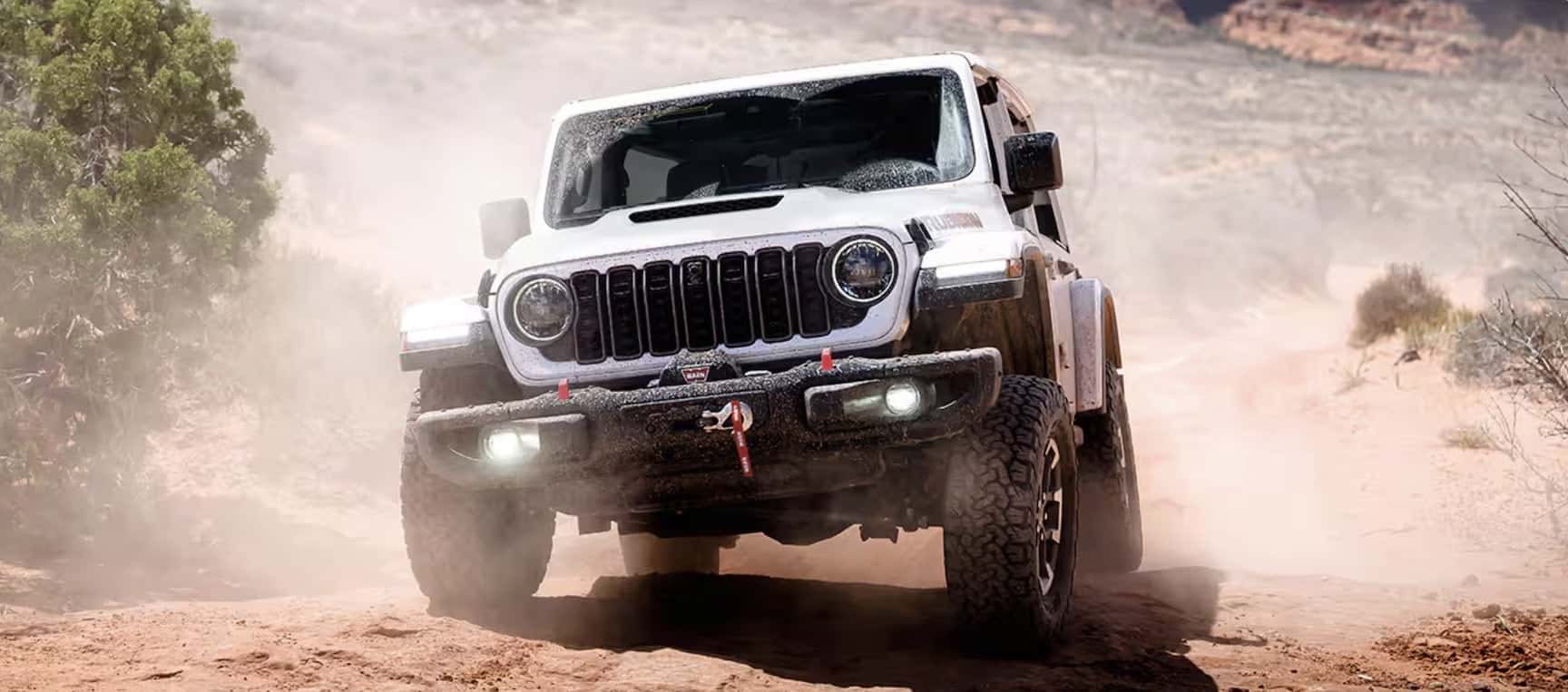 white jeep rubicon