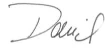 signature of David