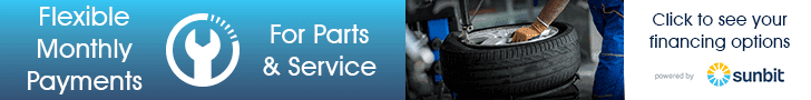 Sunbit Service and Parts Financing Banner