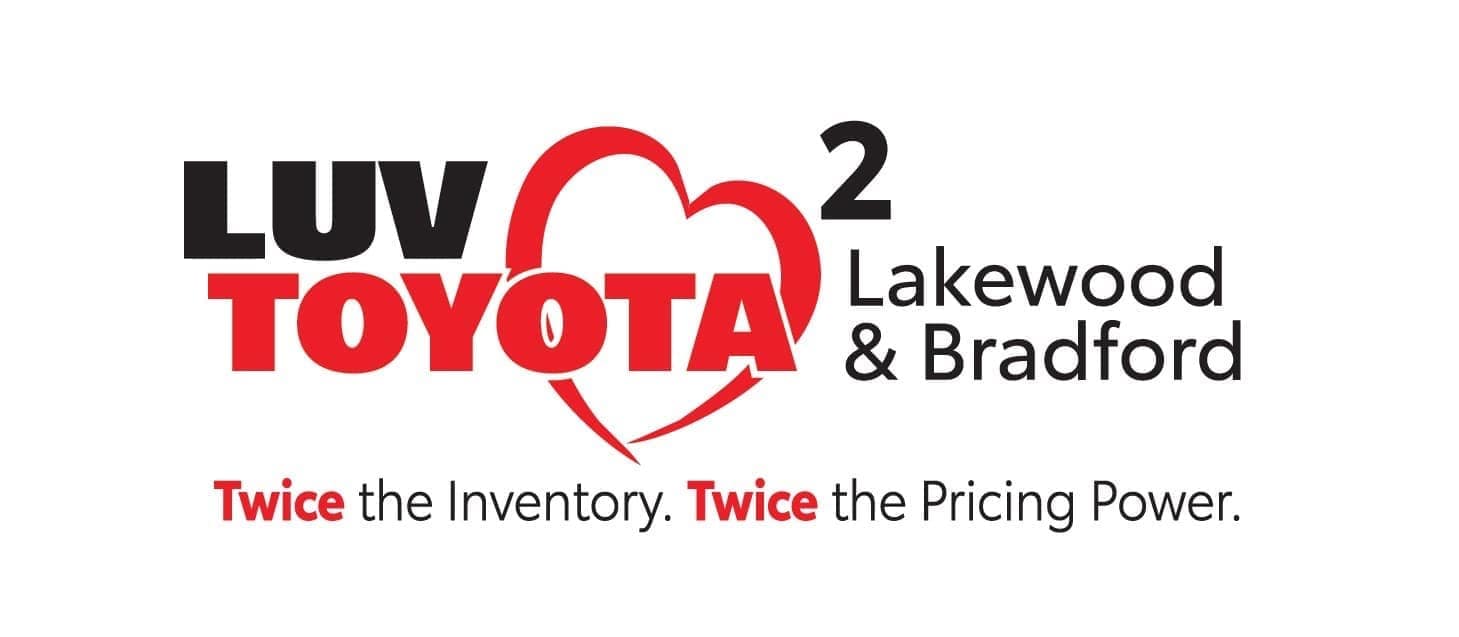 LUV Toyota Lakewood and Bradford combo logo