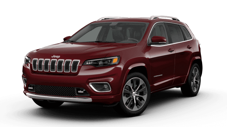 2019 Jeep Cherokee Overland A red 2019 Jeep Cherokee Overland