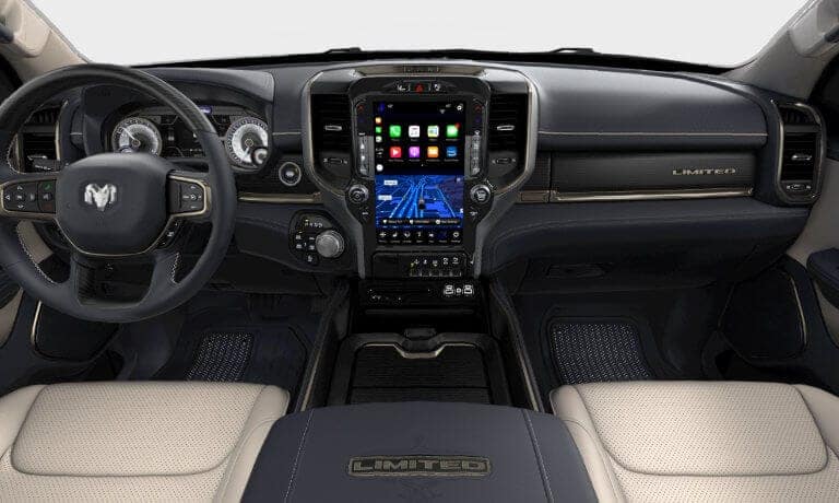 The dashboard of the 2019 Ram 1500