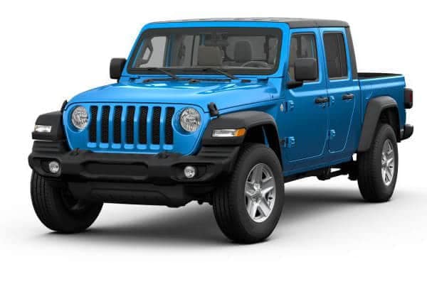 A blue 2020 Jeep Gladiator Sport S