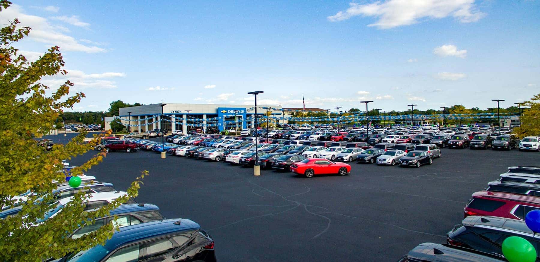 Lynch GM Superstore dealership lot of cars