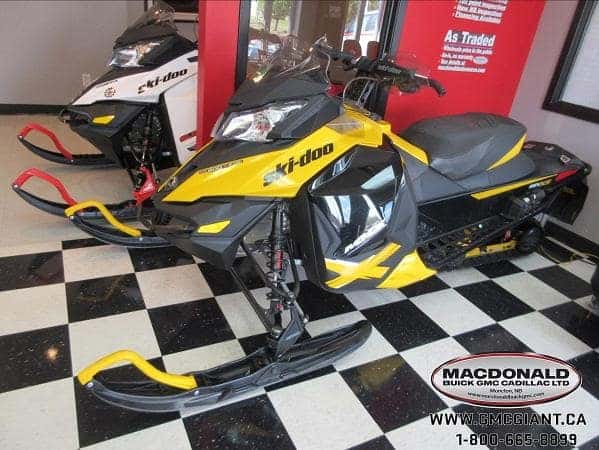 macdonald powersports image - yellow snow mobile