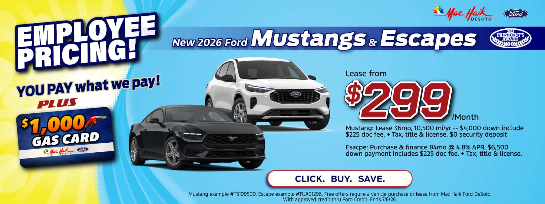 2026 Mustang banner