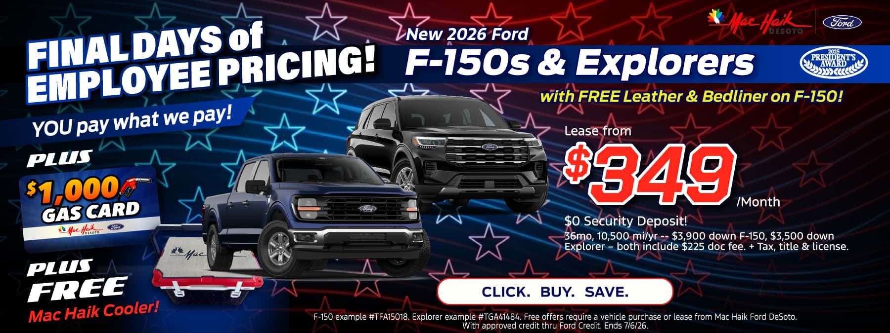 f150 and explorers new banner