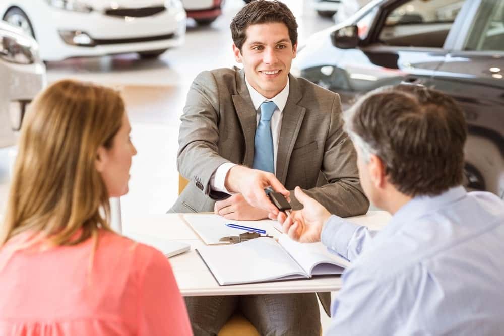 Customers Talking with SalesRep