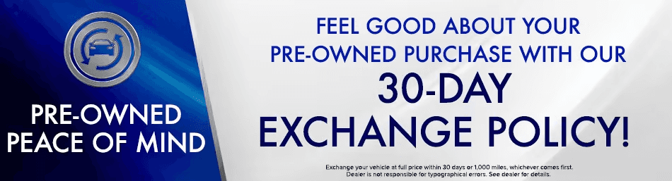 30-Day Exchange Policy