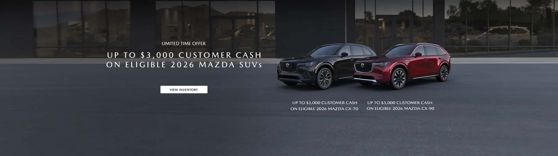 eligible mazda suvs
