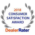 2018 Dealer Rater Consumer Satisfaction Award