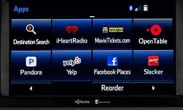 Entune Apps Screen