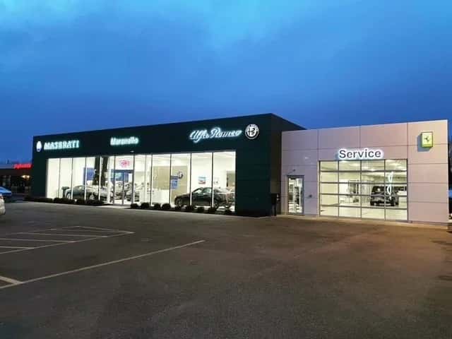 maranello-maserati-western-new-york-entrance-at-night