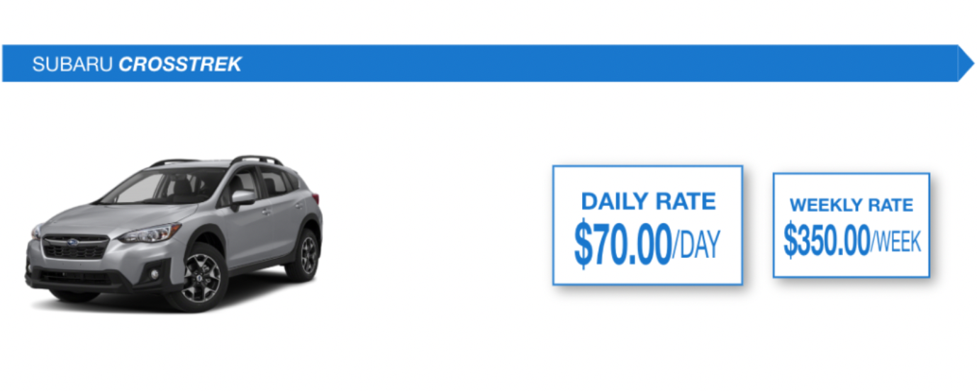 Rent a Car - Rent a Subaru Crosstrek