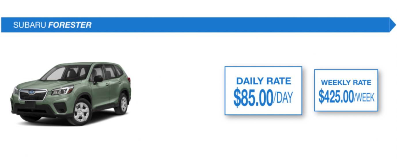Rent a Car - Rent a Subaru Forester