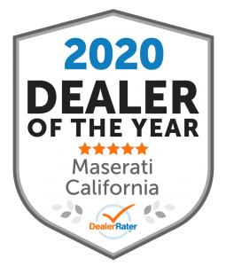 2020 DealerRater Maserati Dealer of the Year CA