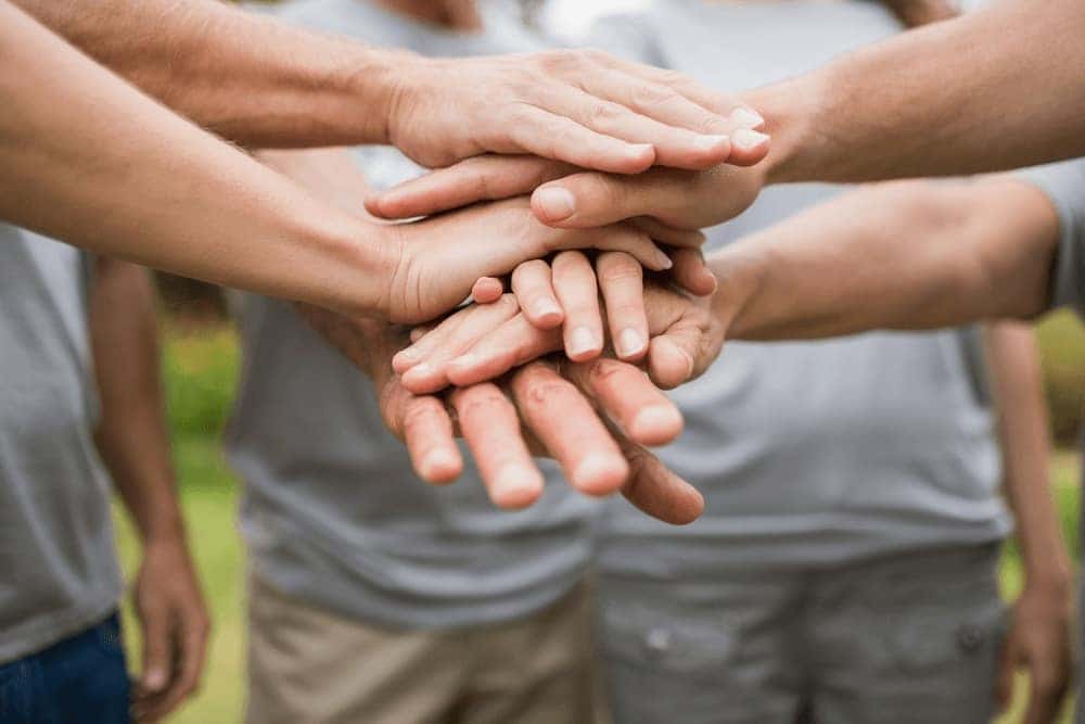 Volunteers Working Together