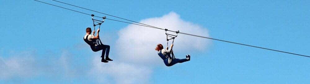 Ziplining near Tampa Bay 