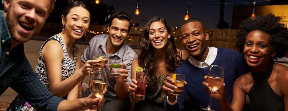 Friends Having Drinks