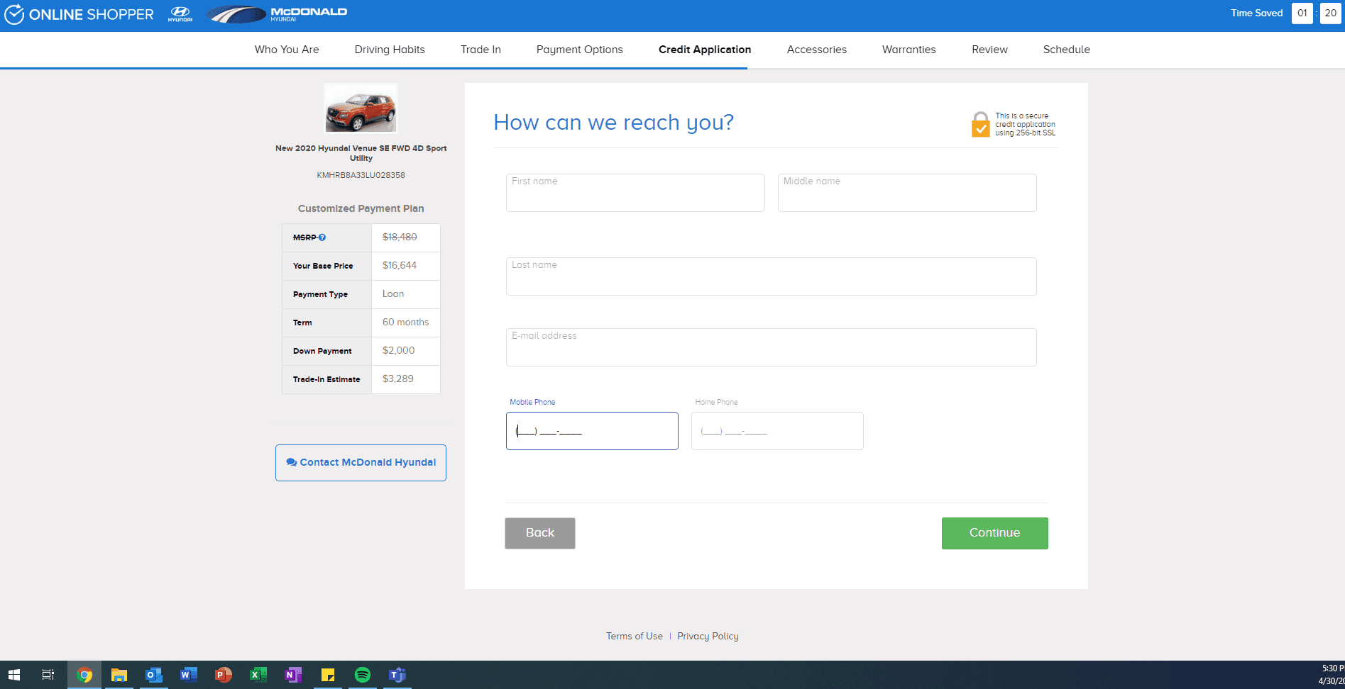 Apply For Credit