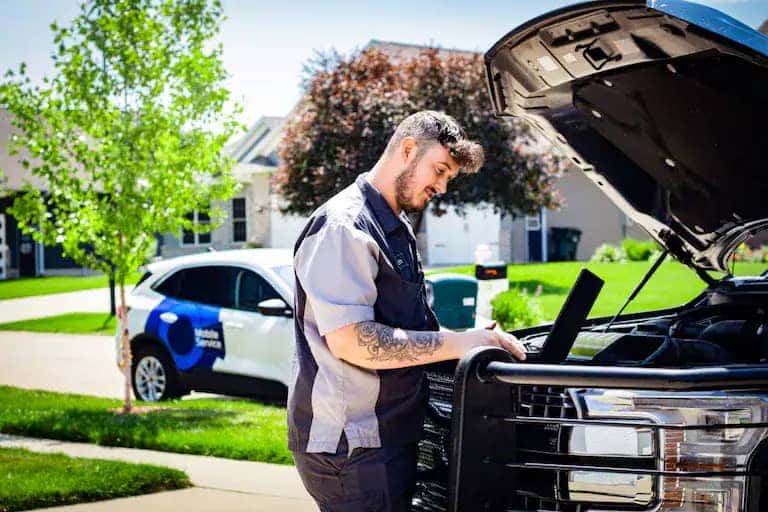 Mobile Service technician diagnostic