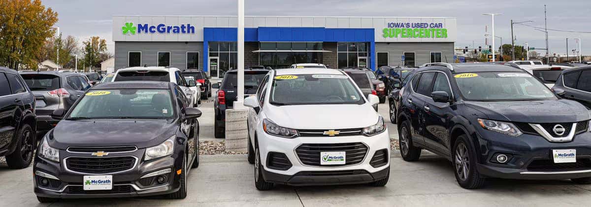 Iowa Used Car Supercenter dealership lot