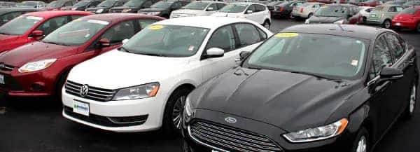 McGrath Used Car Lot row of vehicles
